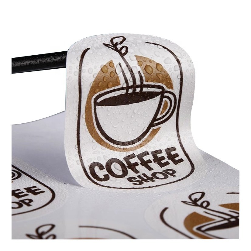 Personalized Logo Custom Print Waterproof Label Cartoon Cute Thank You Sticker Die Cut Stickers Sheet