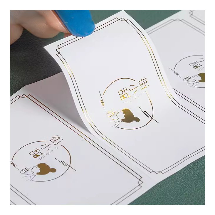 Personalized Logo Custom Print Waterproof Label Cartoon Cute Thank You Sticker Die Cut Stickers Sheet
