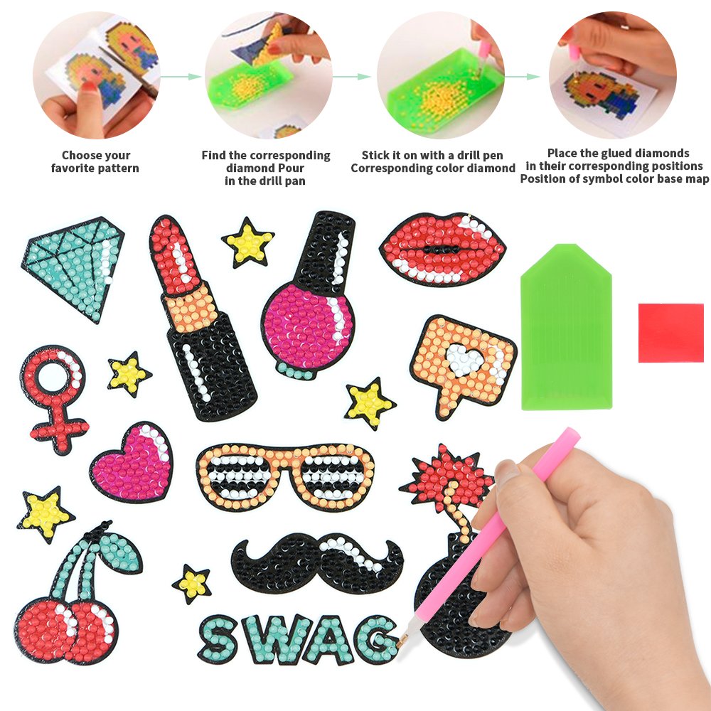 3D handmade creative cartoon animal puzzle children's diamond painting with customizable patterns