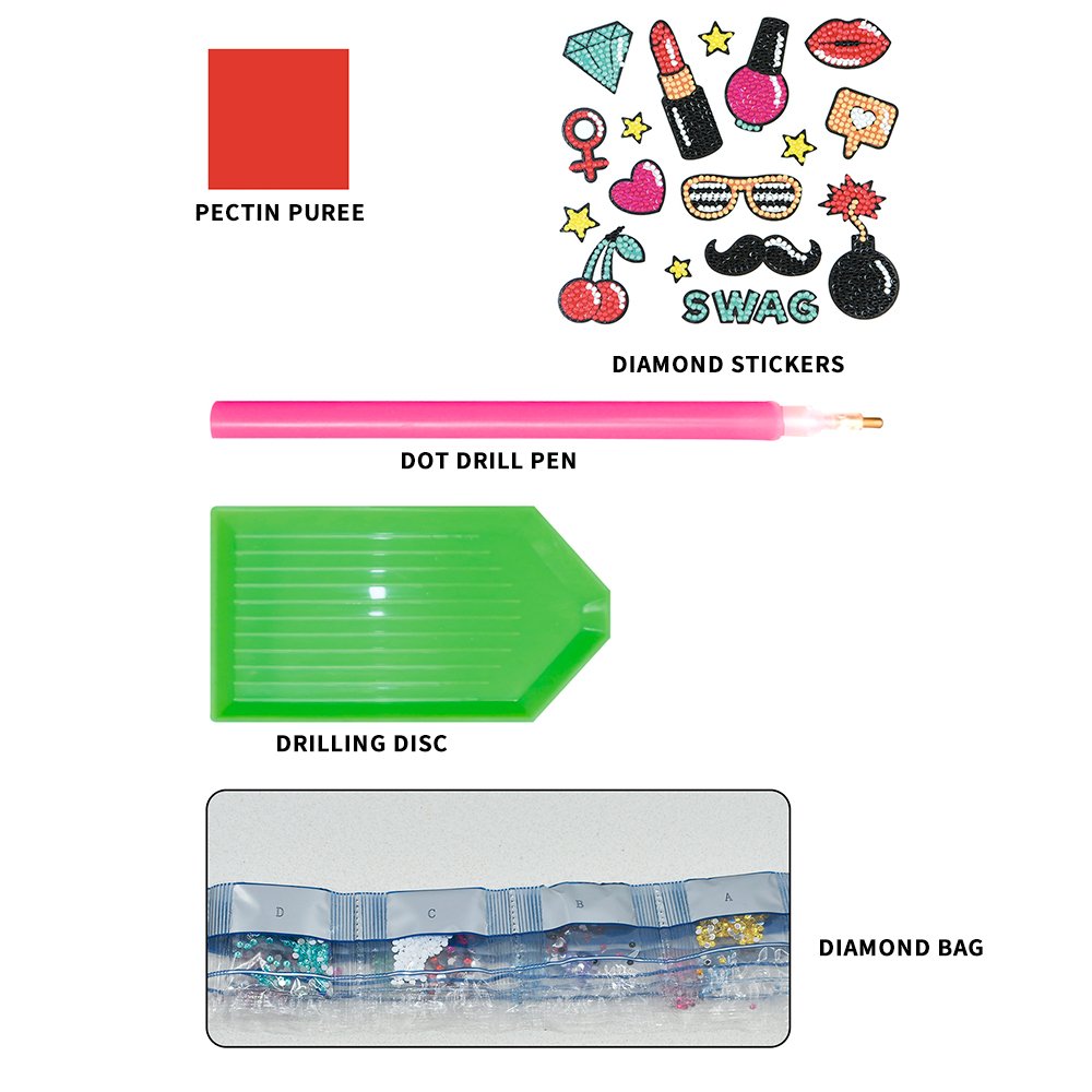 3D handmade creative cartoon animal puzzle children's diamond painting with customizable patterns