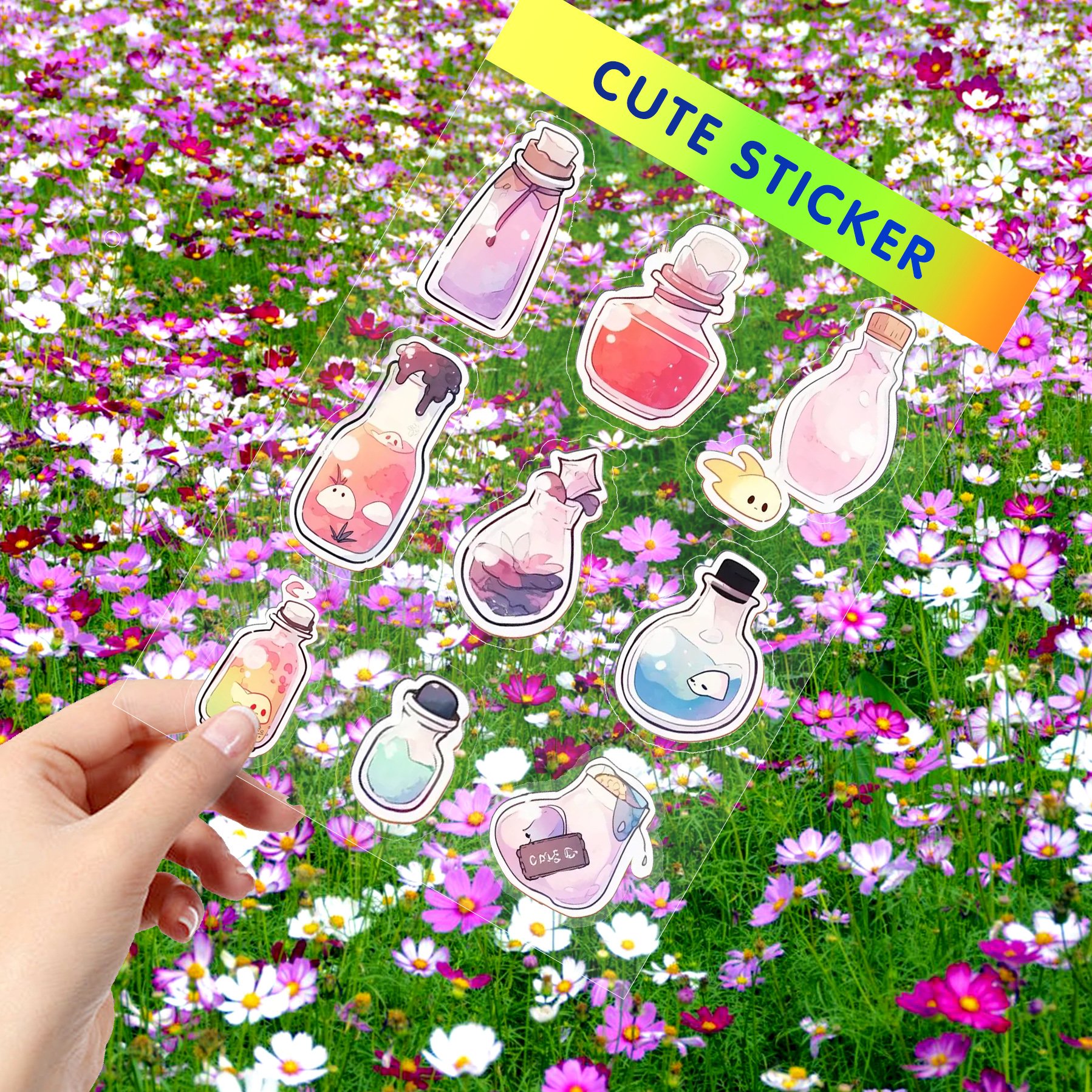 custom Personalized Cartoon Vsco Clean Stickers Custom Printing Cut Vinyl Stickers Sheet