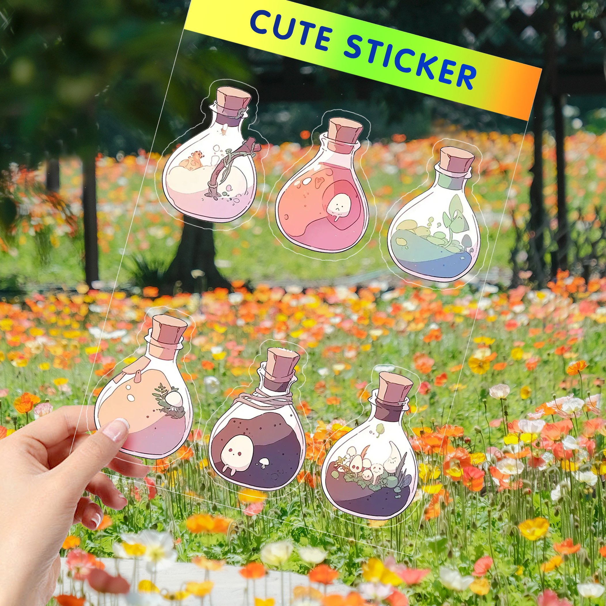 custom Personalized Cartoon Vsco Clean Stickers Custom Printing Cut Vinyl Stickers Sheet