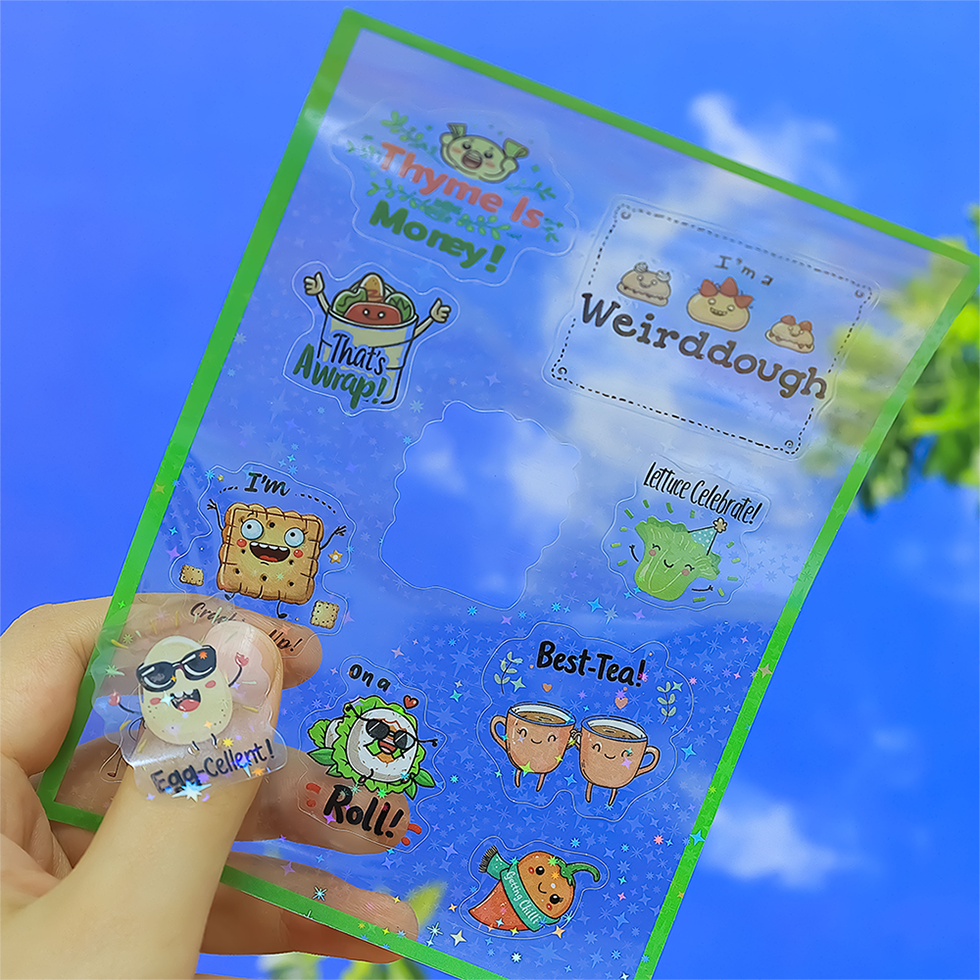 Customized cartoon stickers Customized Sheets Are Unclean Kiss Cut stickers Self -stick Waterproof High Quality Printing