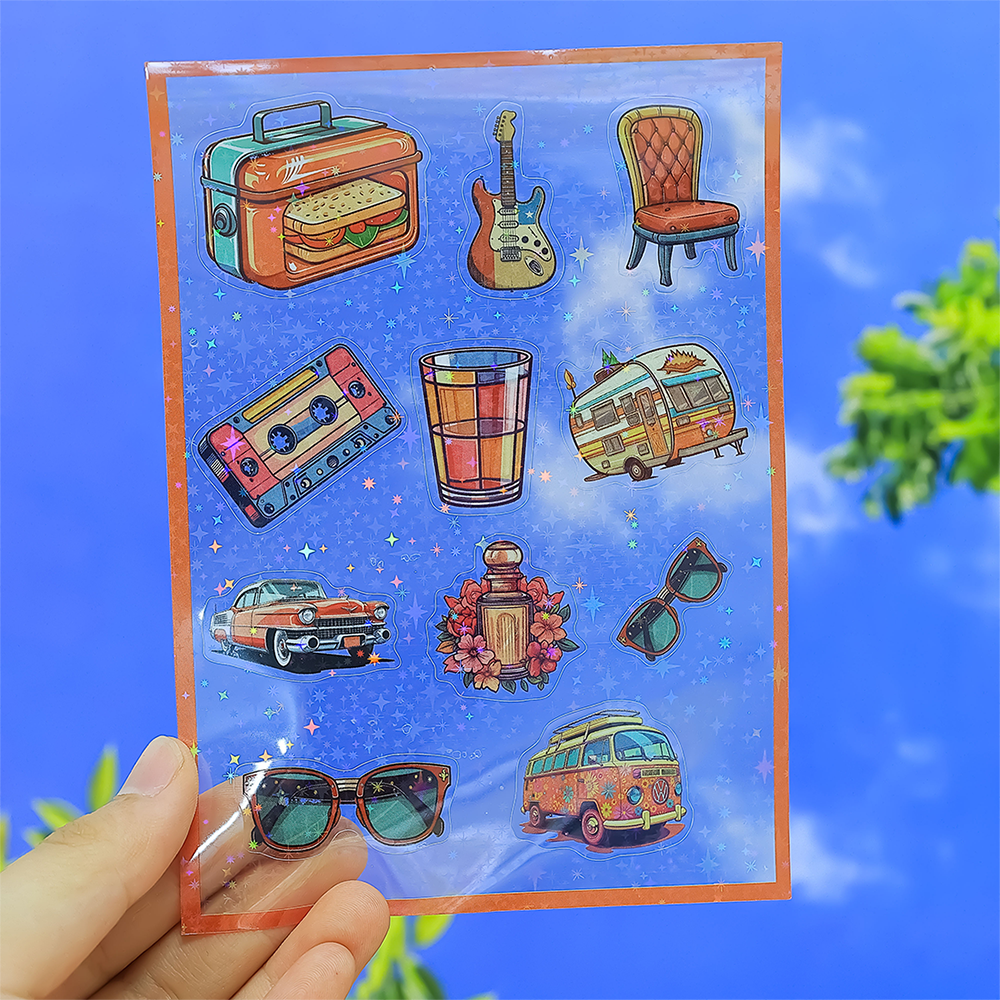Customized cartoon stickers Customized Sheets Are Unclean Kiss Cut stickers Self -stick Waterproof High Quality Printing