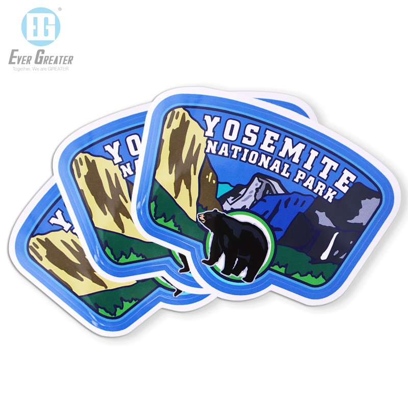 Durable UVproof Waterproof Custom Die Cut Logo Self-Adhesive Vinyl Stickers