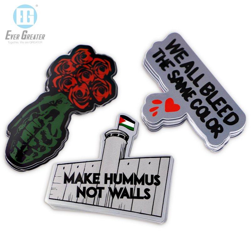 Durable UVproof Waterproof Custom Die Cut Logo Self-Adhesive Vinyl Stickers