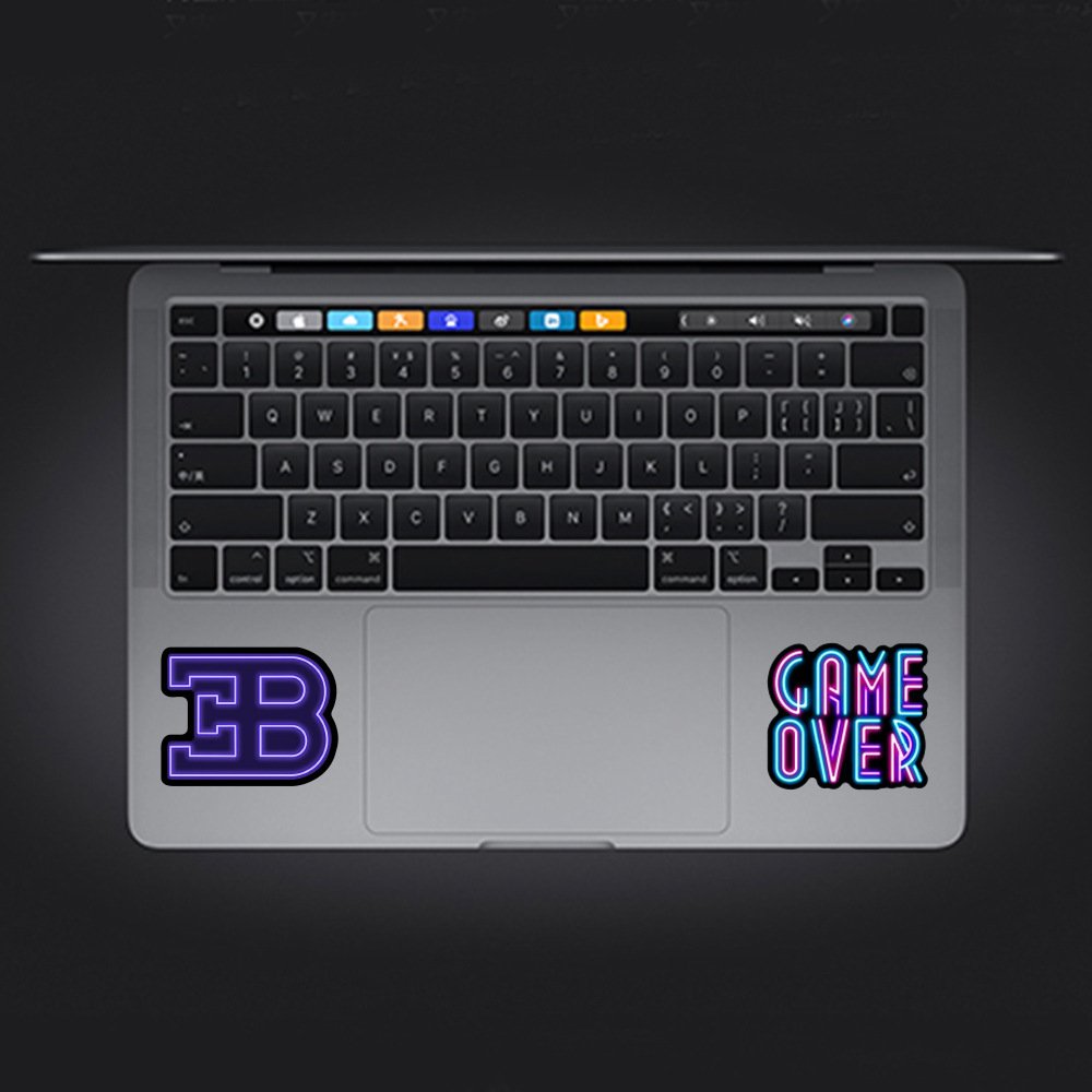 e-50pcs neon graffiti stickers packs for car water cup laptop electric computer stickers waterproof wholesale PVC