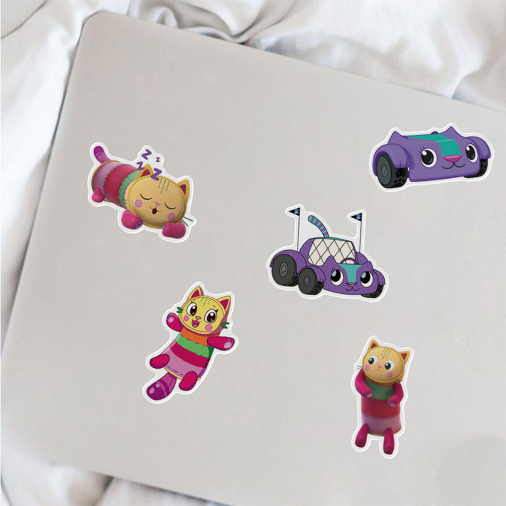 10/50PCS New Anime Gabby Dollhouse Cartoon Stickers for DIY Car Motorcycle Travel Luggage Guitar Animal Graffiti Sticker