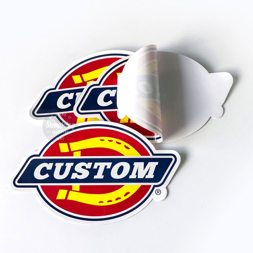 UV Resist Weatherproof Durable Crack Peel Self-Adhesive PVC Vinyl Sticker Printing Company Cartoon Logo Custom Dye Cut Stickers