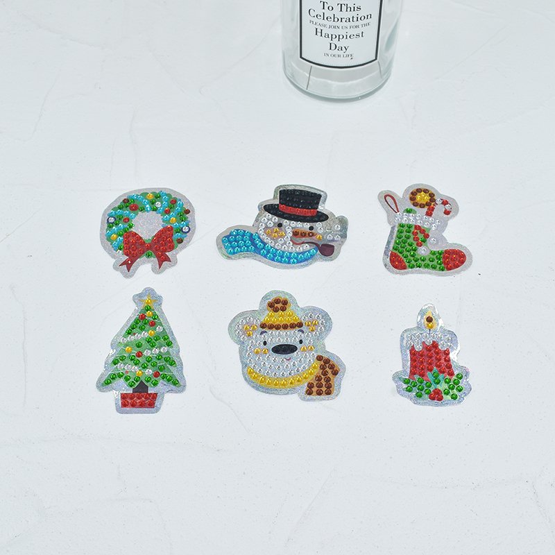 DIY children's diamond painting Christmas style hand drawn diamond painting