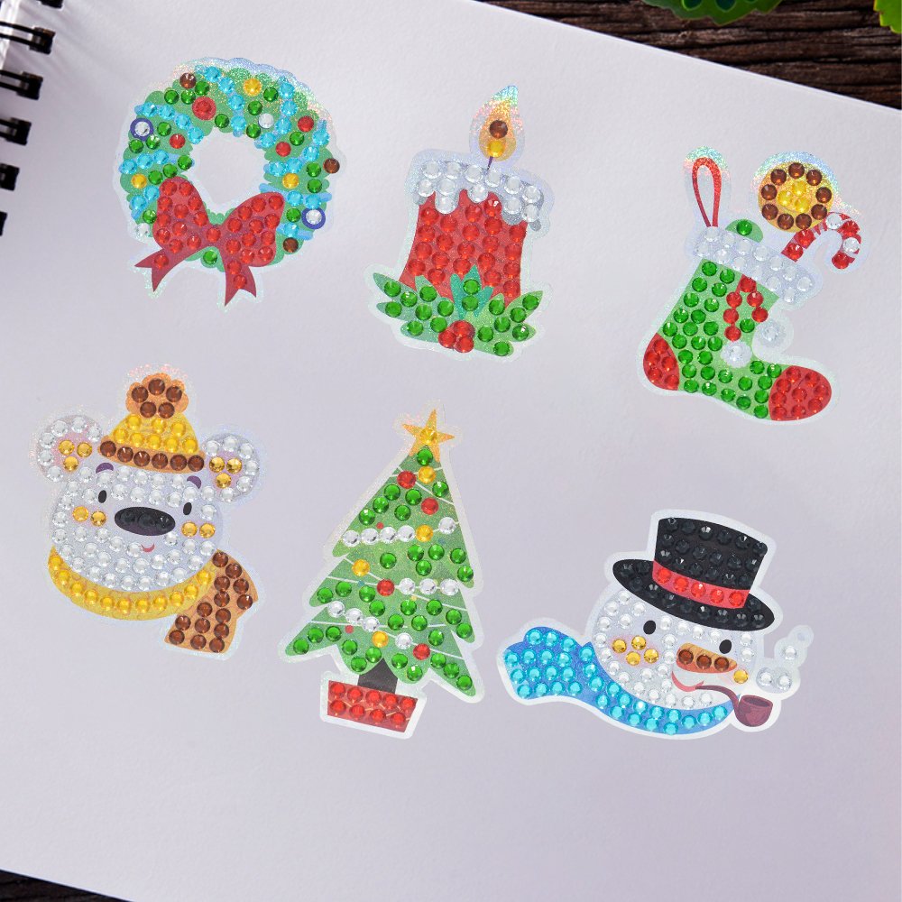 DIY children's diamond painting Christmas style hand drawn diamond painting