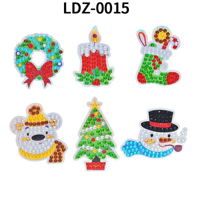 DIY children's diamond painting Christmas style hand drawn diamond painting