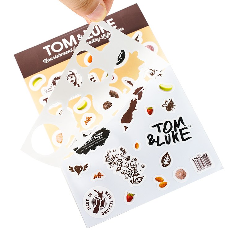 Cute stickers cartoon label clear kiss cut sticker sheet custom print vinyl transparent logo custom sticker sheets manufacturer