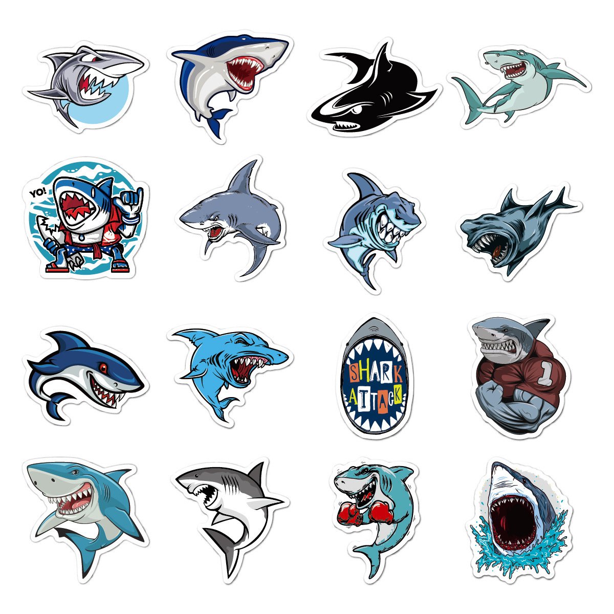 Company Design Logo Self Adhesive Waterproof Label Cartoon Vinyl sticker Custom Printing Die Cut Water Proof Stickers