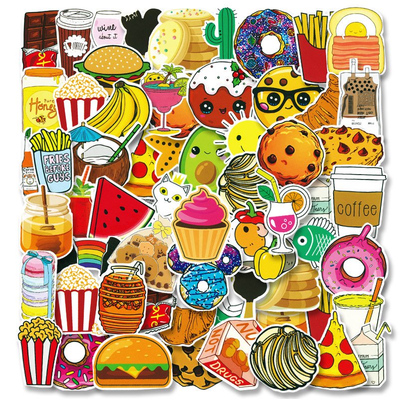 Company Design Logo Self Adhesive Waterproof Label Cartoon Vinyl sticker Custom Printing Die Cut Water Proof Stickers