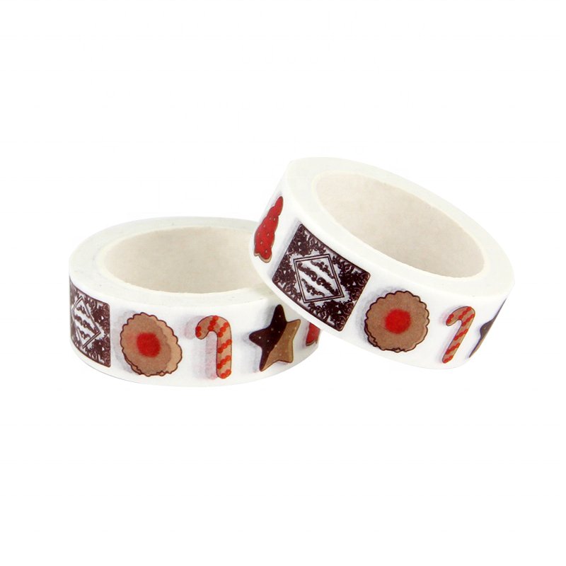 New Fashion Cartoon Decoration Masking Tape Self Adhesive Printing Kawaii Stamp Washi Tape Stickers