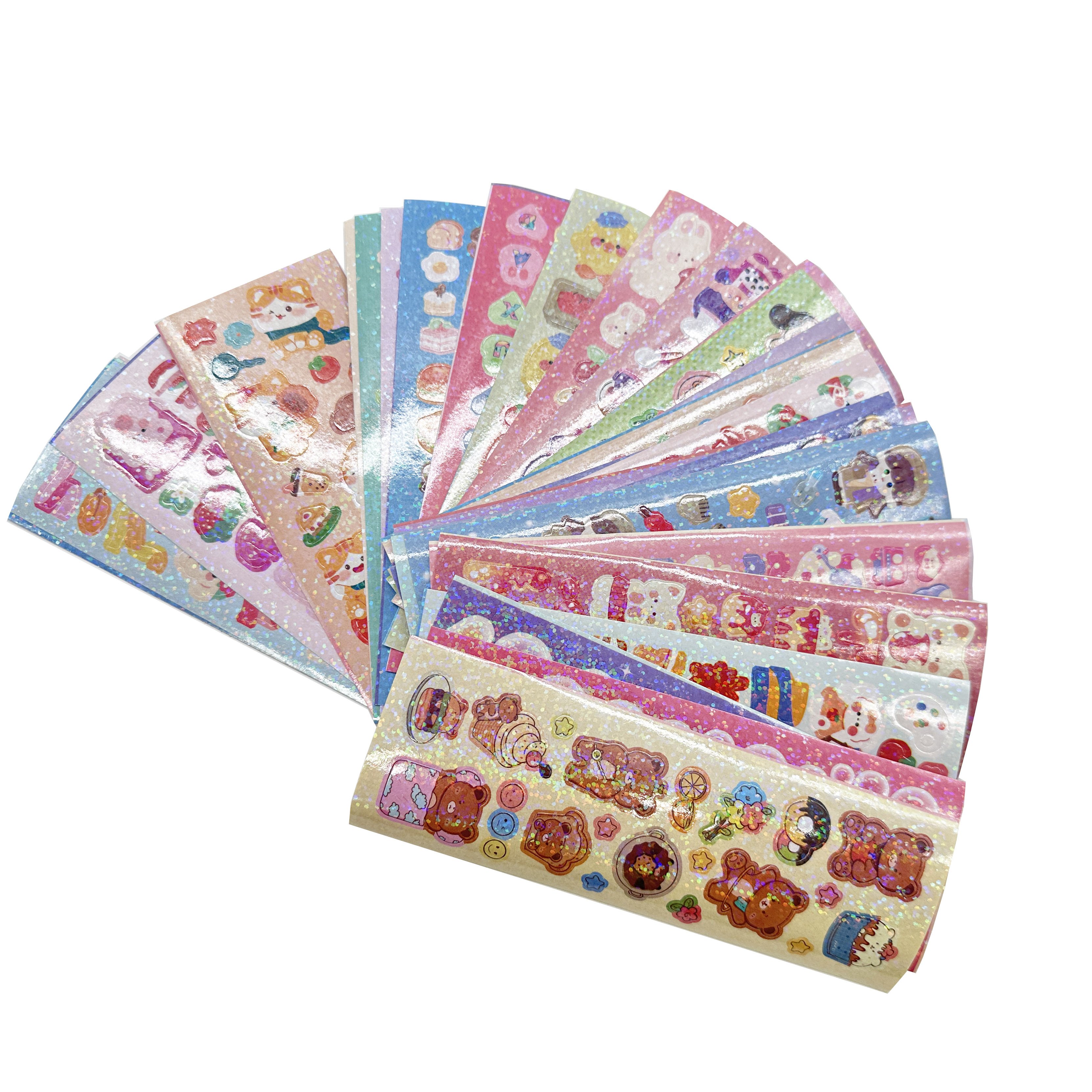 Eco friendly Promotional Self Adhesive Cartoon Stickers Waterproof Custom Printing Kiss Cut Vinyl Sticker Sheets for Kids