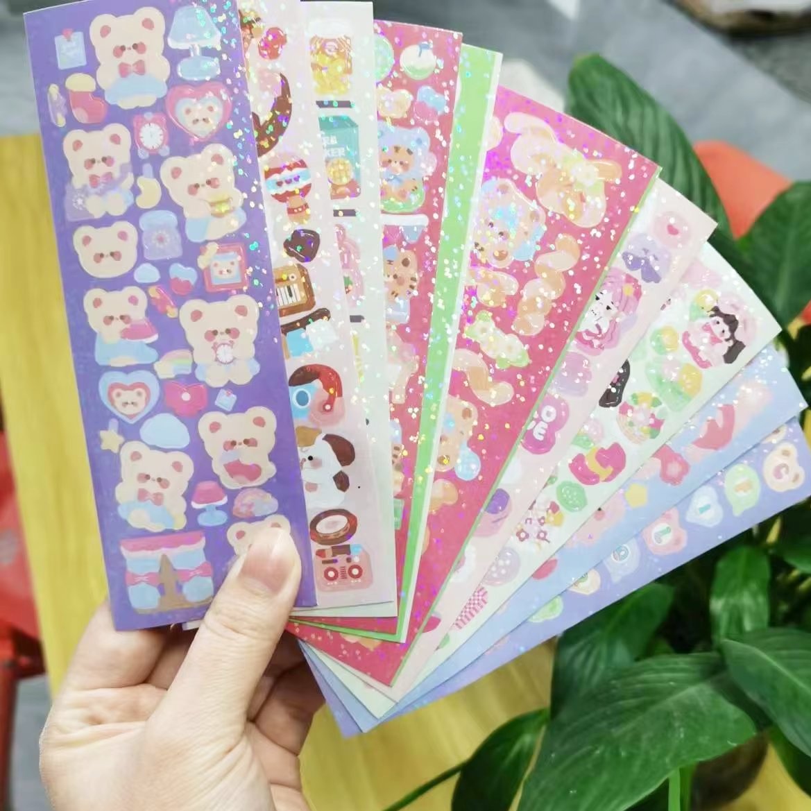 Eco friendly Promotional Self Adhesive Cartoon Stickers Waterproof Custom Printing Kiss Cut Vinyl Sticker Sheets for Kids