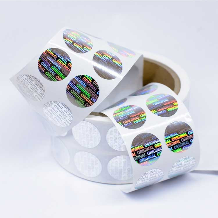 Clear Stickers Paper Laser Round Cartoon 3d Holographic Hologram Sticker Label Using