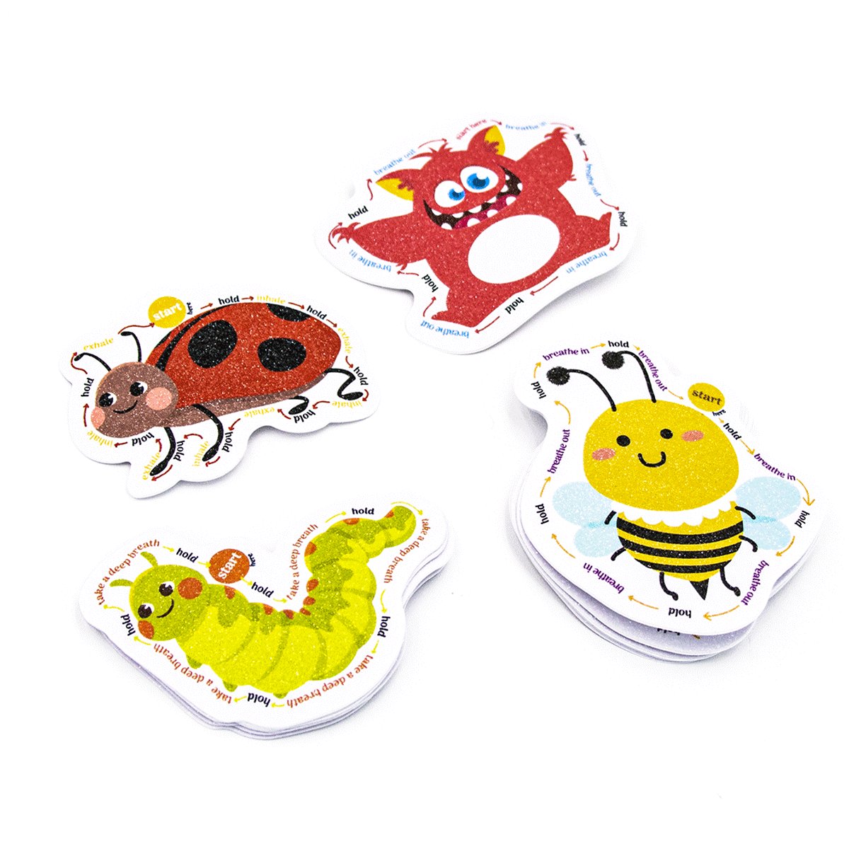 Die Cut Stickers Custom Logo Glitter Paper Cute Cartoon Character Sticker Printing