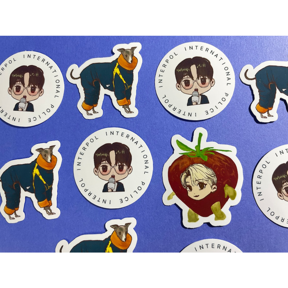 Decorative Sticker Custom Colorful Printing Self Adhesive Cute Pet Adhesive Cartoon Sticker Sheets