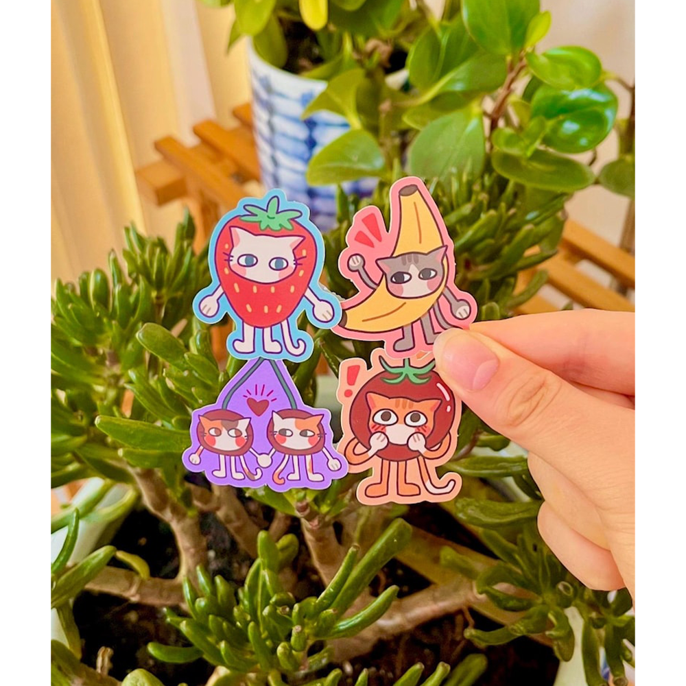Decorative Sticker Custom Colorful Printing Self Adhesive Cute Pet Adhesive Cartoon Sticker Sheets