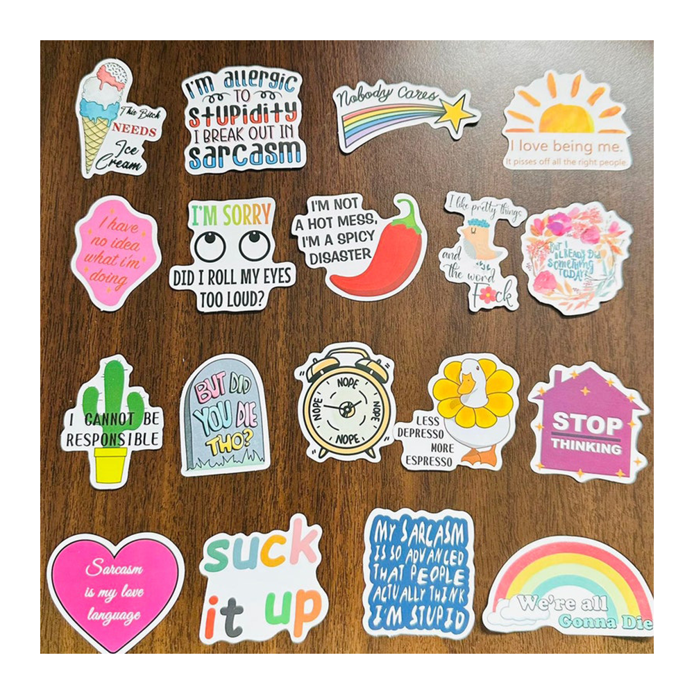 Decorative Sticker Custom Colorful Printing Self Adhesive Cute Pet Adhesive Cartoon Sticker Sheets