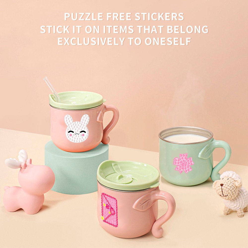 Children's Diamond Drawing Cute Cartoon Animal Puzzle Stickers 5d Diamond Drawing DIY Kit