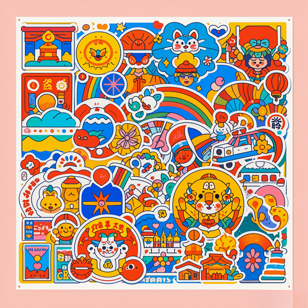 Custom Printing Adhesive Decoration Individual Die Cut Vinyl Anime Cute Cartoon Stickers
