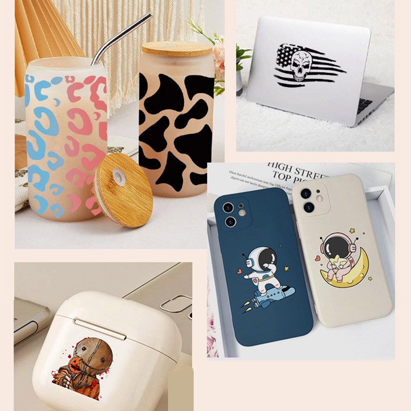 cup wrap transfer cartoon sticker XMS Merry Christmas Custom Design Cup Wrap Design for DIY