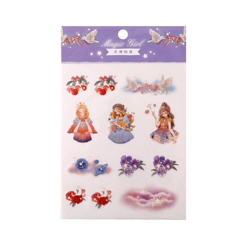Japanese Cartoon Character Sticker Kawaii Stationery Stickers DIY Decorative Stickers