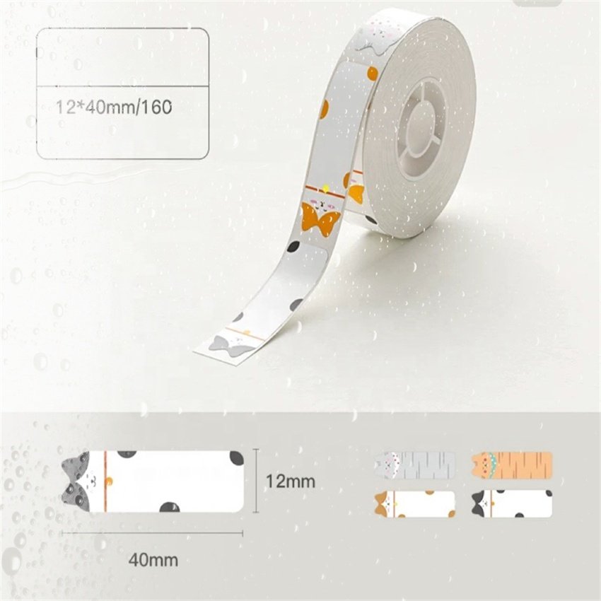 Custom Cute Animal Pattern PVC Adhesive Sticker Holographic Feature Glossy Surface Finish Industrial Machinery Free Available