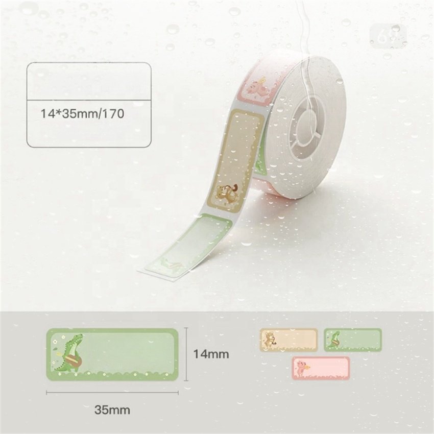 Custom Cute Animal Pattern PVC Adhesive Sticker Holographic Feature Glossy Surface Finish Industrial Machinery Free Available