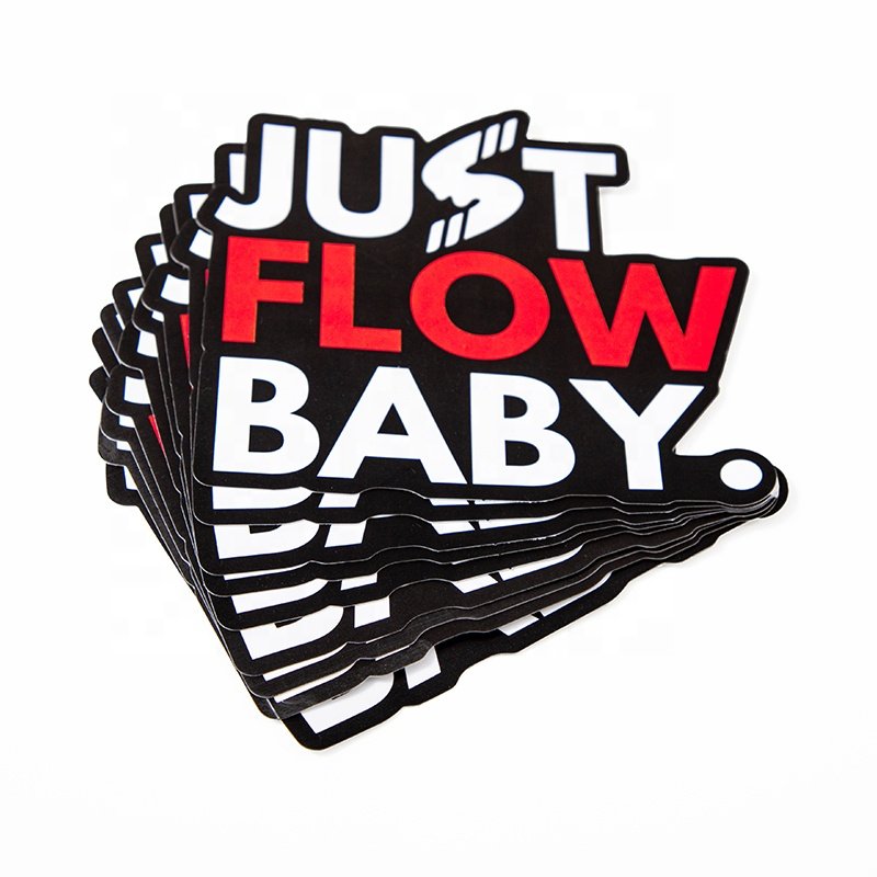UV Printing factory Logo Label Stickers Custom Outdoor Waterproof Adhesive Vinyl Pvc Cartoon Die Cut Sticker Custom Stickers
