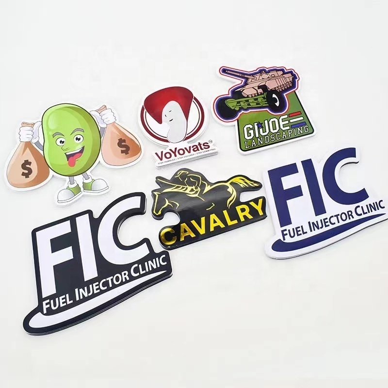 UV Printing factory Logo Label Stickers Custom Outdoor Waterproof Adhesive Vinyl Pvc Cartoon Die Cut Sticker Custom Stickers