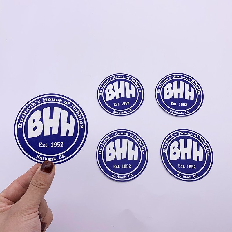 Glossy Finish Customized Logo Cartoon Design Bakery Round Seal Stickers Waterproof Circle 4 Inch Die Cut Label Sticker