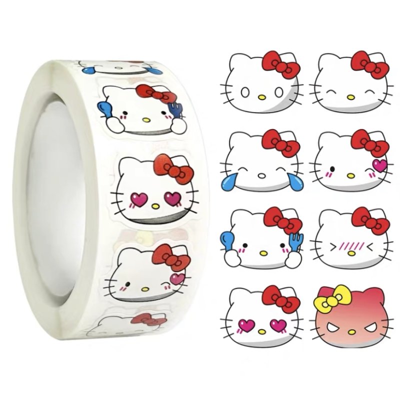 Wholesale Custom Self-Adhesive Roll Labels Cute Cartoon Packaging Stickers Reward and Gift Sticker for Kids