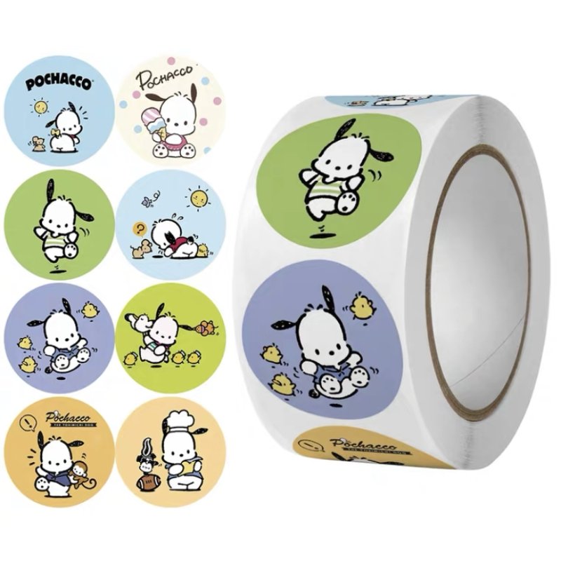 Wholesale Custom Self-Adhesive Roll Labels Cute Cartoon Packaging Stickers Reward and Gift Sticker for Kids