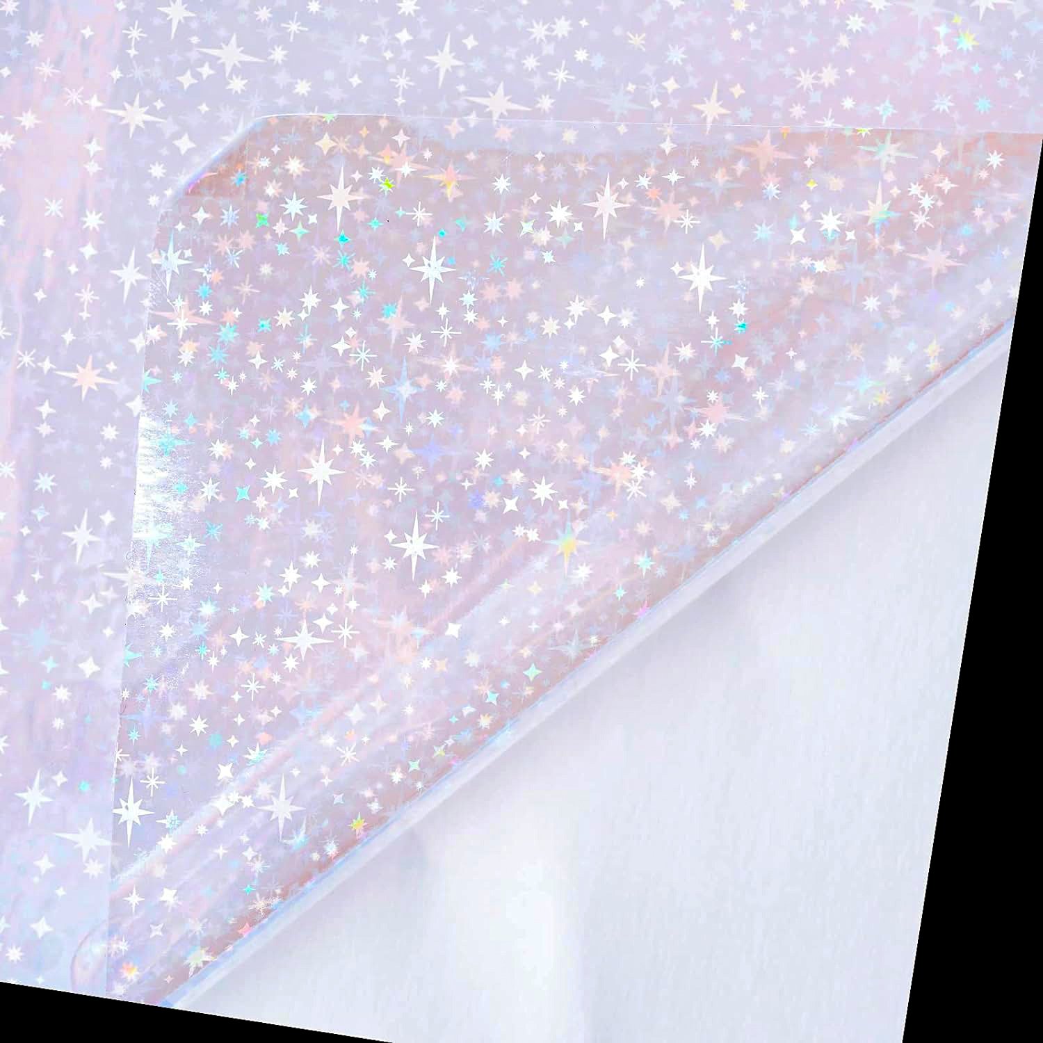 Clear Self Adhesive Logo Cartoon Decor Sticker Printing Paper A3 A4 Sholographic Hologram Sticker Plastic Paper Film