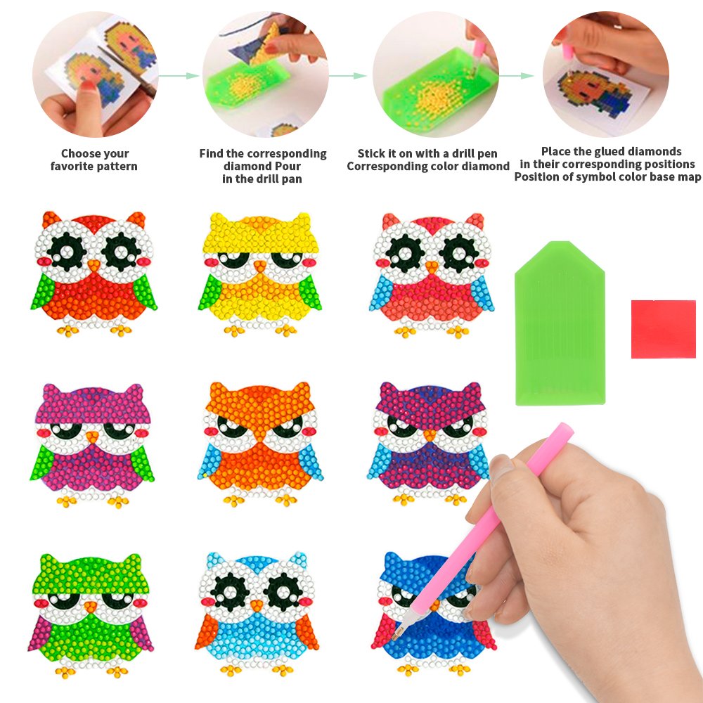 New hot selling children's diamond painting 5d free paste DIY diamond sticker dot diamond sticker