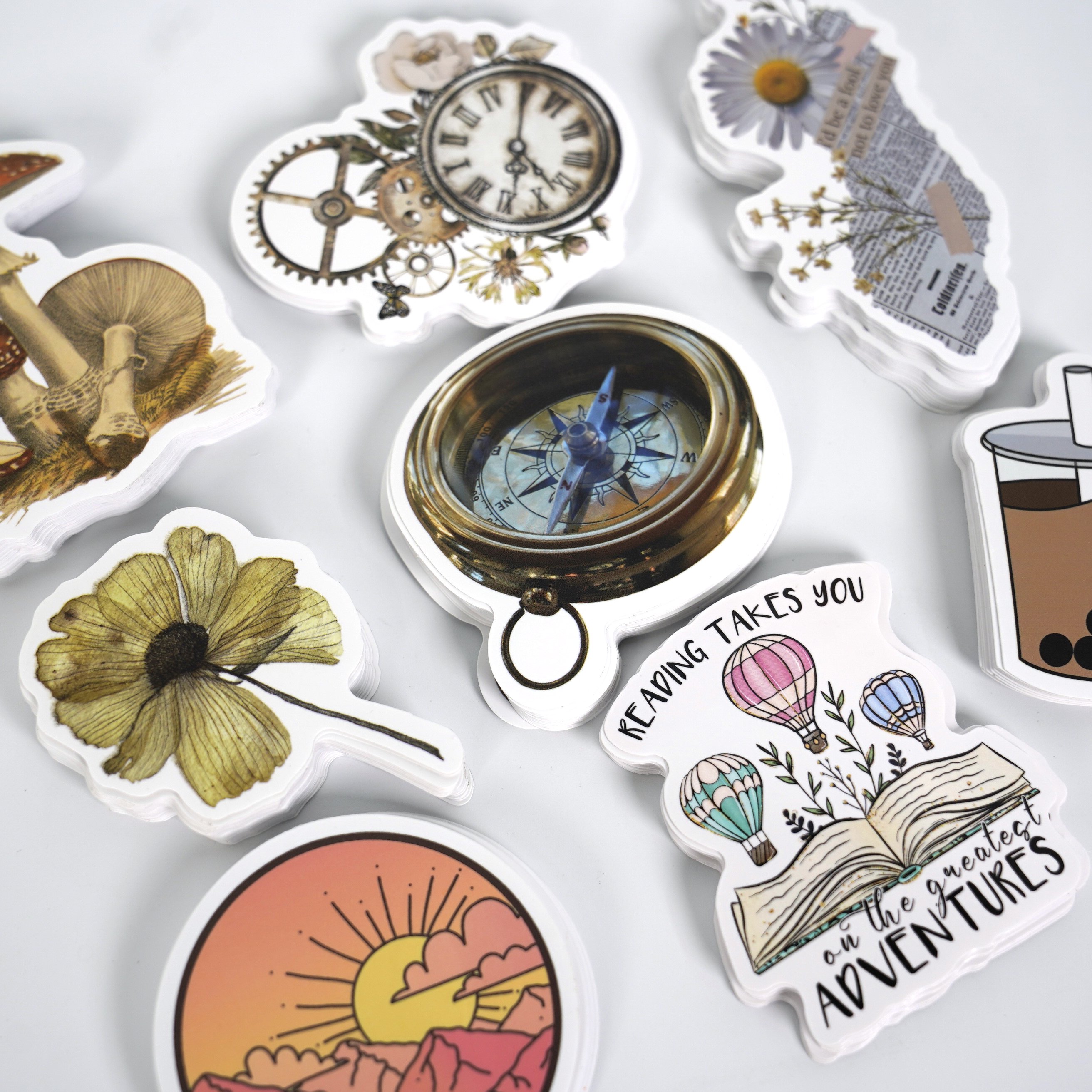 Custom UV Resist Personalized Design Waterproof Printing Label Sticker Pack Glossy Pvc Vinyl Custom Die Cut Stickers
