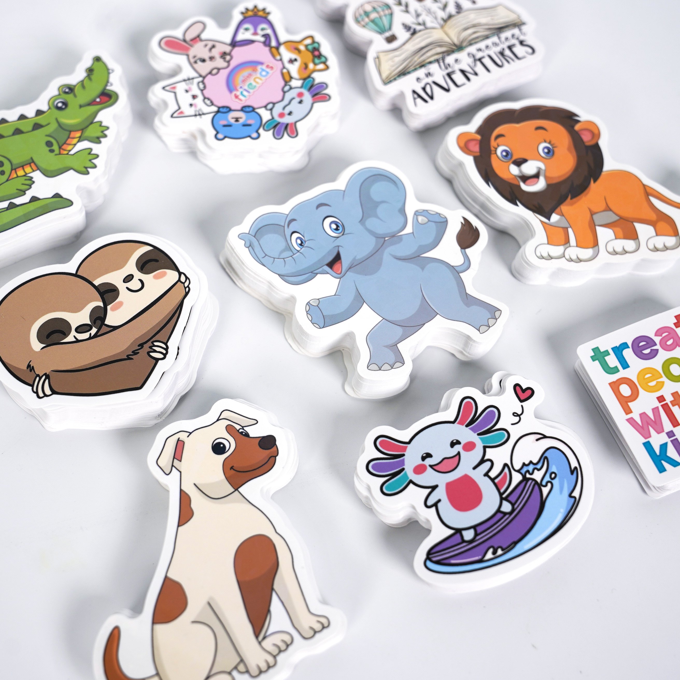 Custom UV Resist Personalized Design Waterproof Printing Label Sticker Pack Glossy Pvc Vinyl Custom Die Cut Stickers