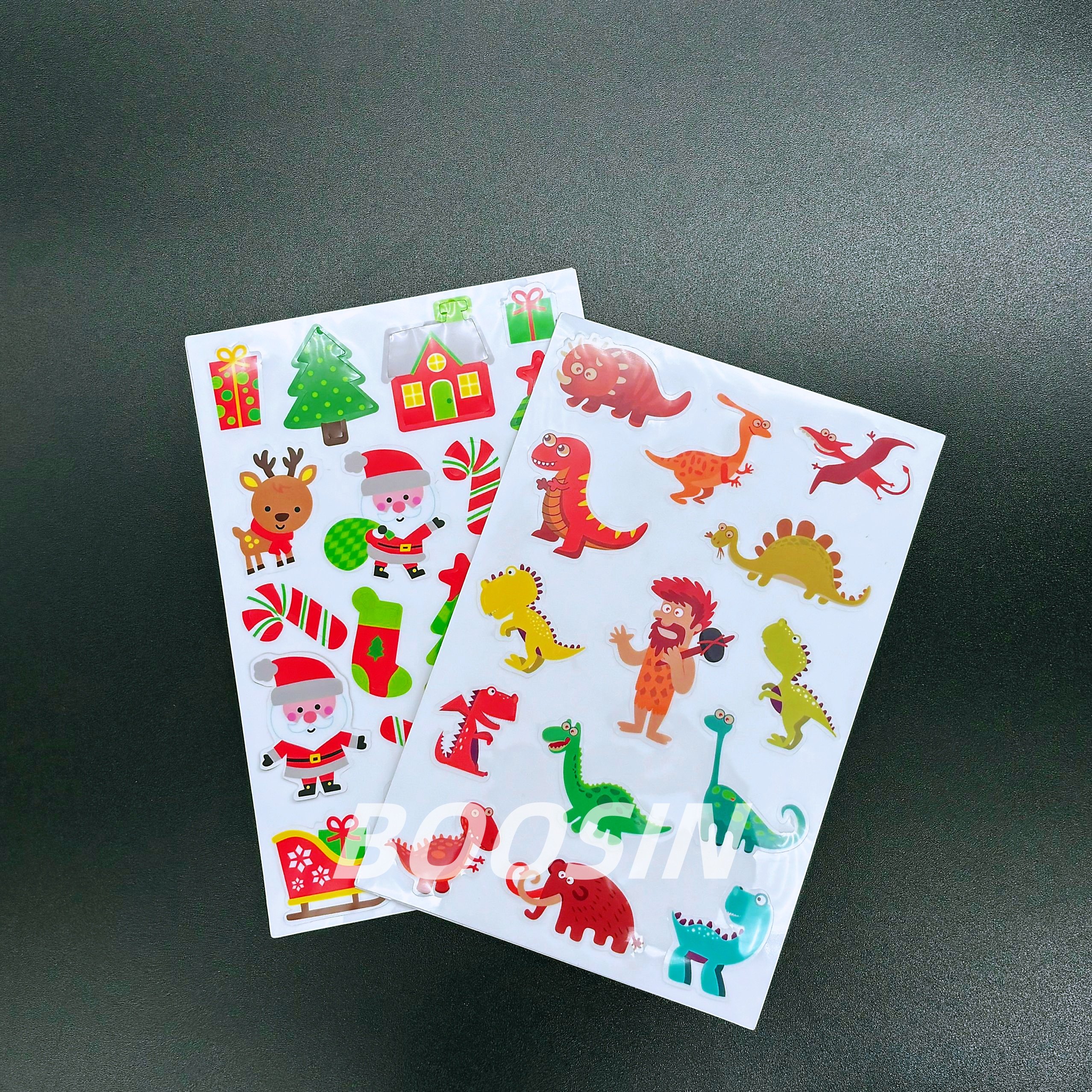 Waterproof and Leave No Trace Silicone Stickers for DIY Decoration in Children's Scenes