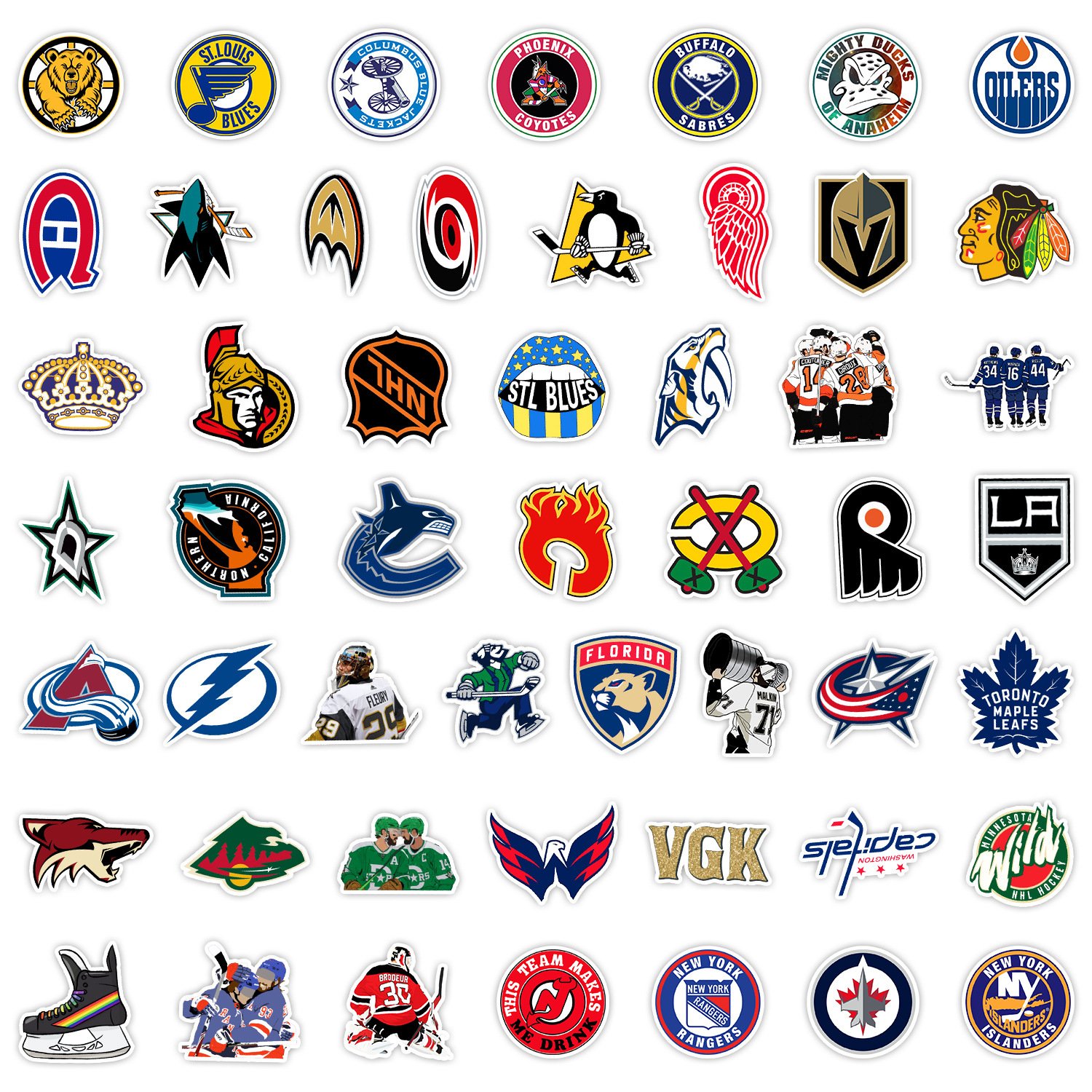 Wholesale Ice Hockey Graffiti Stickers Diy Diaries Suitcases Scrapbooks Stickers Mobile Phones Laptops Fashion Creative Stickers