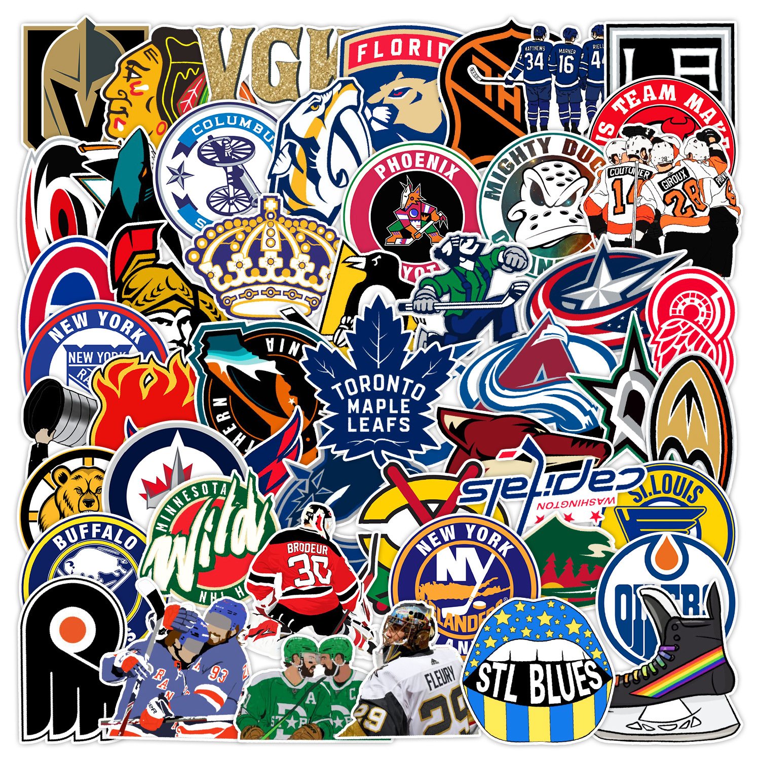 Wholesale Ice Hockey Graffiti Stickers Diy Diaries Suitcases Scrapbooks Stickers Mobile Phones Laptops Fashion Creative Stickers