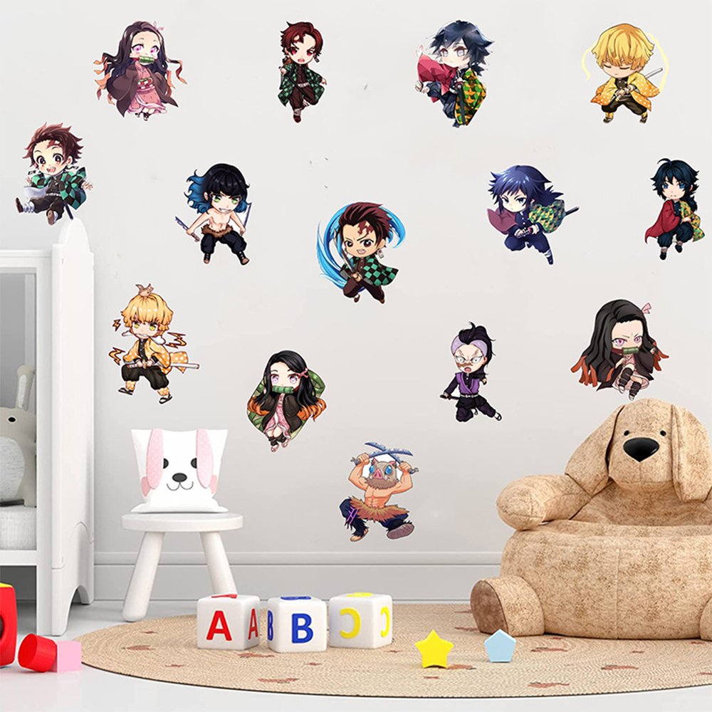Cartoon Animation Wall Stickers PVC Laptop Luggage Graffiti Decorative Decals Vinyl Adhesive PVC Wall Decals