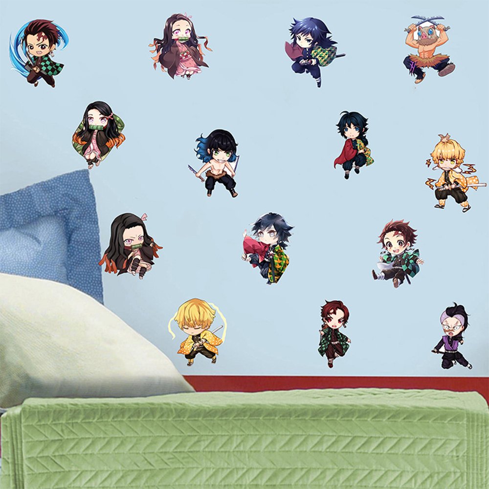 Cartoon Animation Wall Stickers PVC Laptop Luggage Graffiti Decorative Decals Vinyl Adhesive PVC Wall Decals