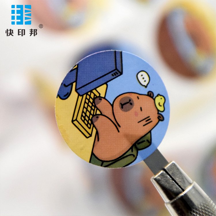 Custom Round Roll Animal Stickers Children Cartoon Stickers Reward Stickers For Teachers