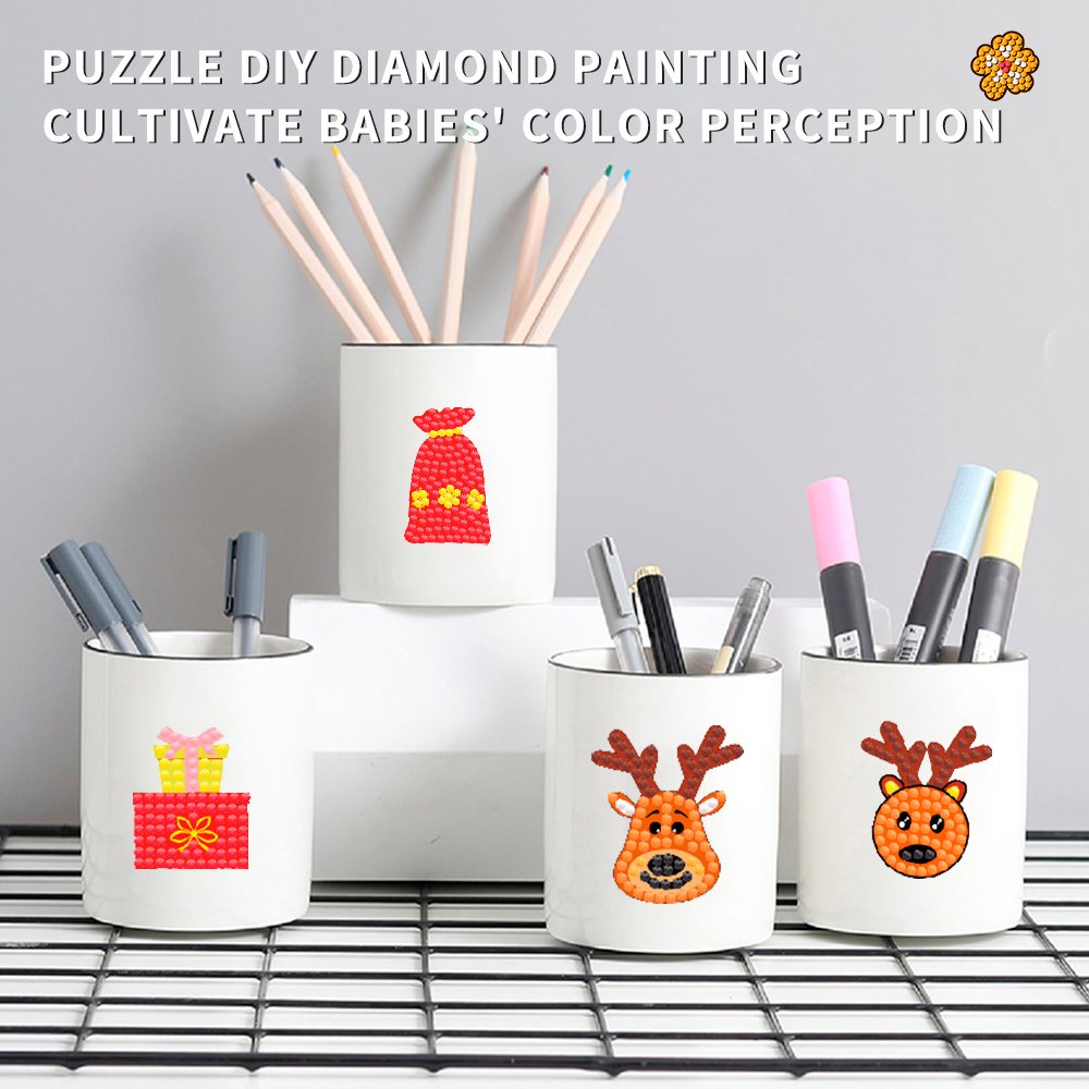 Diamond Painting Art Mosaic Christmas Cartoon Stickers DIY Set Children's Crafts Set