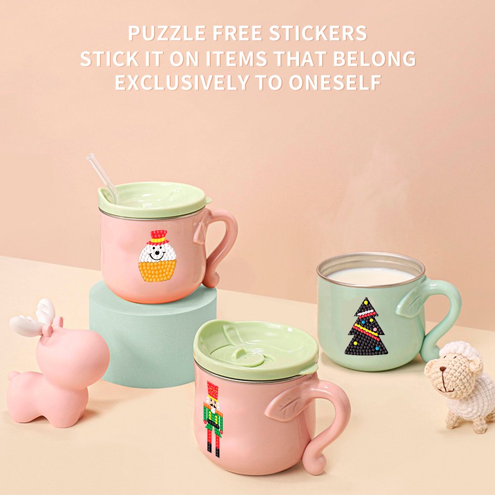 Diamond Painting Art Mosaic Christmas Cartoon Stickers DIY Set Children's Crafts Set